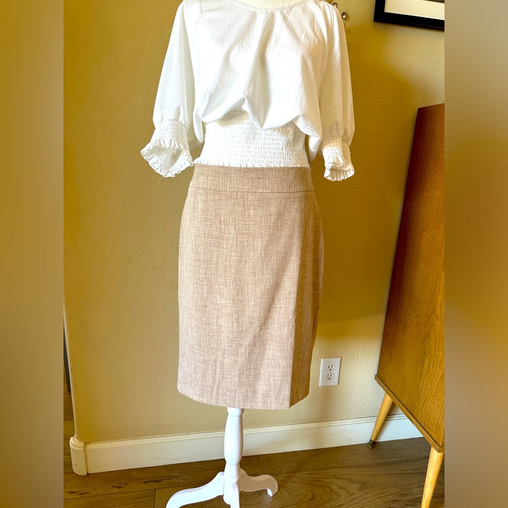 Ann Taylor Factory- Beautiful Oatmeal Color Skirt